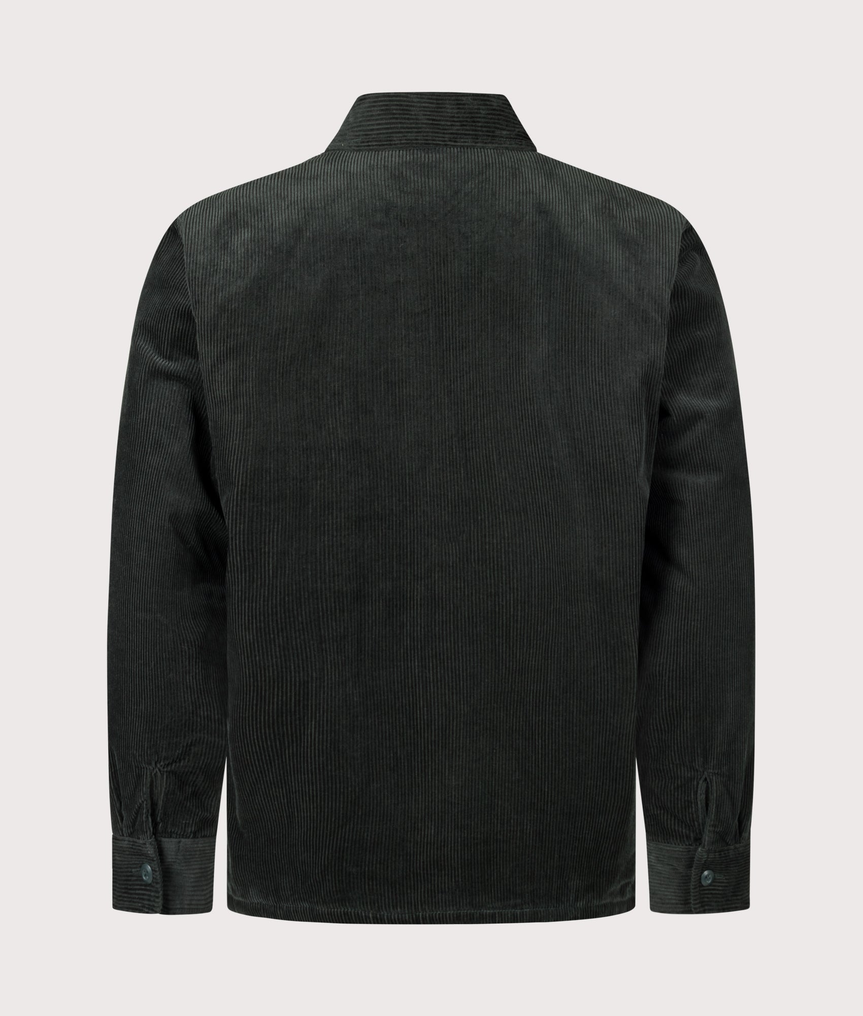 Carhartt WIP Loose Fit Whitsome Overshirt in Raven at EQVVS Menswear. Back shot.
