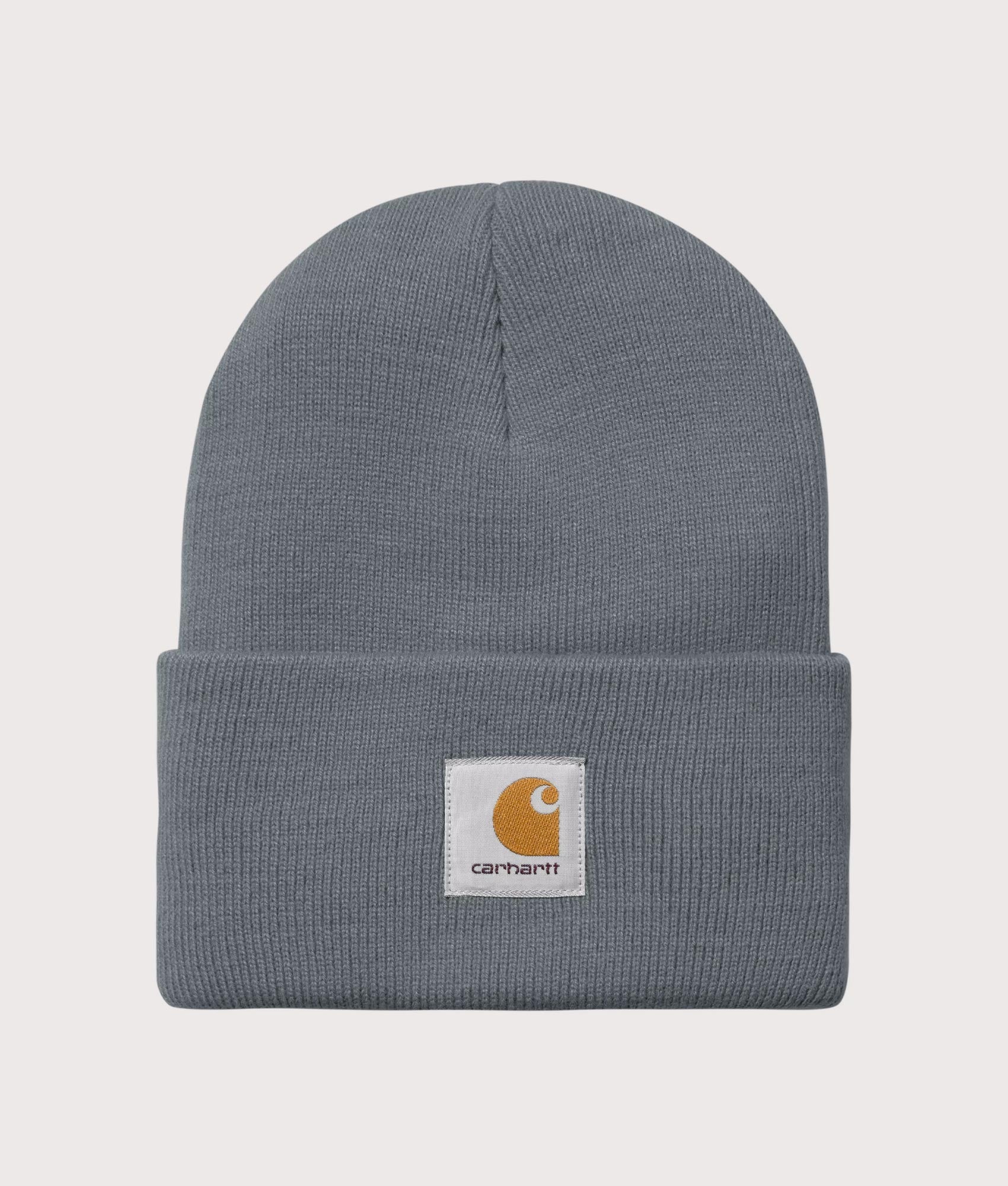 Carhartt WIP Acrylic Watch Hat in Styx at EQVVS Menswear. Front shot.