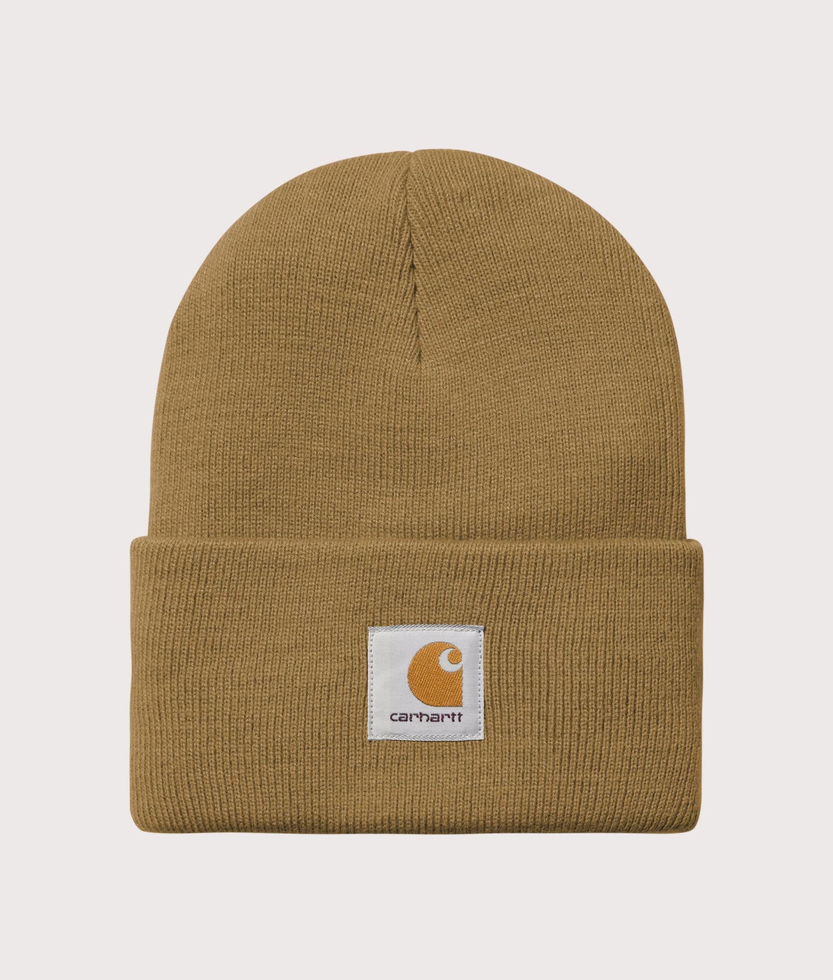 Carhartt WIP Acrylic Watch Hat in WIP Hamilton Brown at EQVVS Menswear. Front shot.