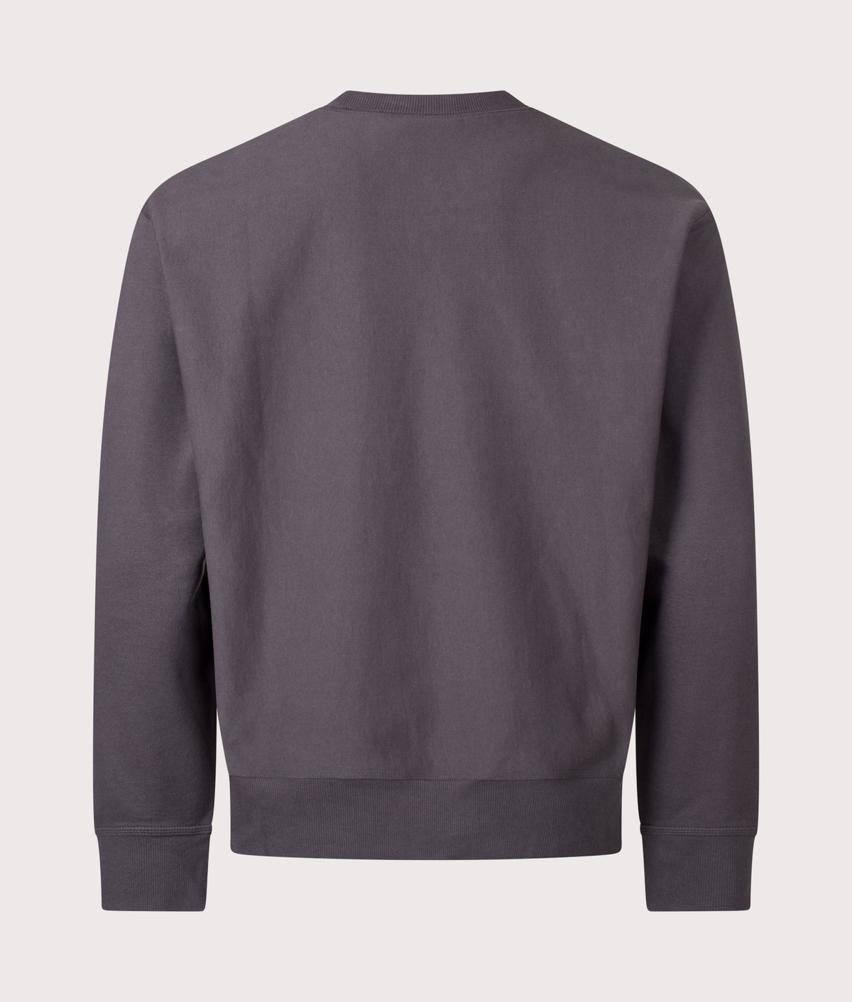 Carhartt WIP Loose Fit American Script Sweatshirt in Graphite at EQVVS Menswear. Back shot.