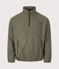 Balloon Fit Edmore Quarter Zip Fleece Sweatshirt: 00PXX Cypress/Black 