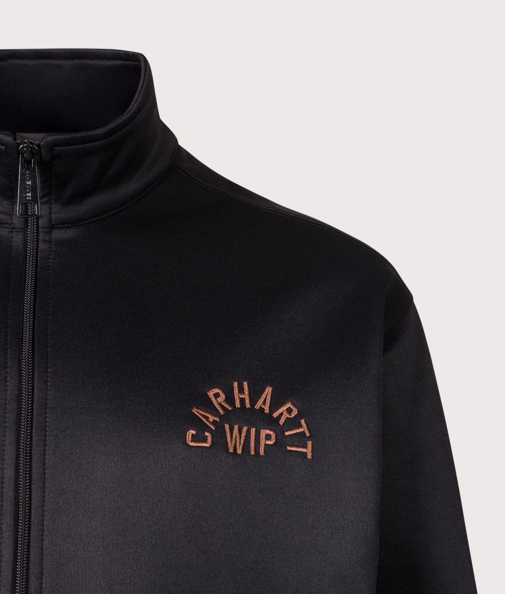 Carhartt WIP Loose Fit Bolon Jacket in Black at EQVVS Menswear. Detail shot.