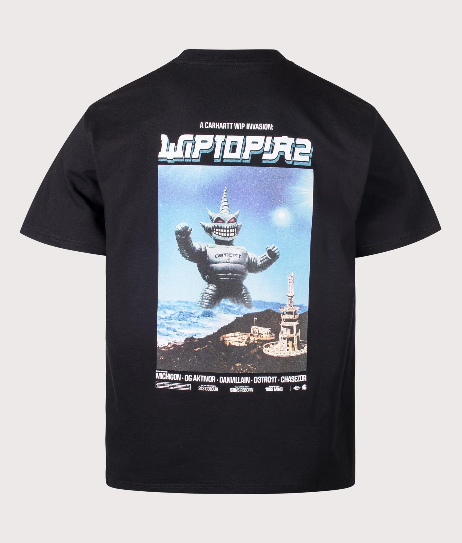 カーハート WIP×マル二 シャツ Loose Fit Wiptopia II T-Shirt in Black | Carhartt WIP | EQVVS