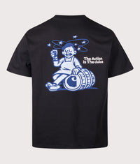 Loose Fit Grape Picker T-Shirt: 89XX Black 