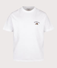 Loose Fit Animated Ducks T-Shirt: 02XX White 