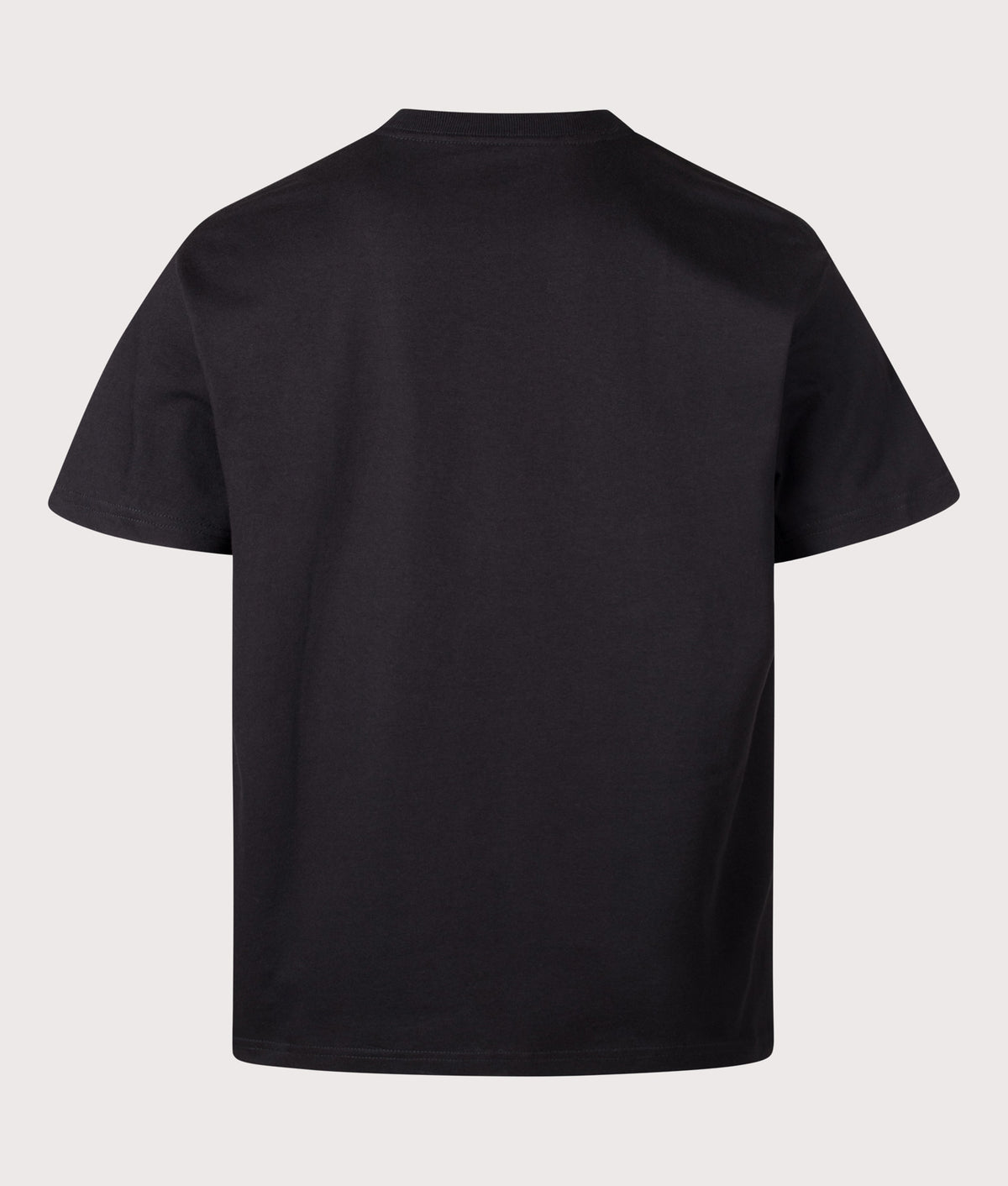 Carhartt WIP Loose Fit Animated Ducks T-Shirt in Black at EQVVS Menswear. Back shot.