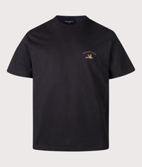 Loose Fit Animated Ducks T-Shirt: 89XX Black 