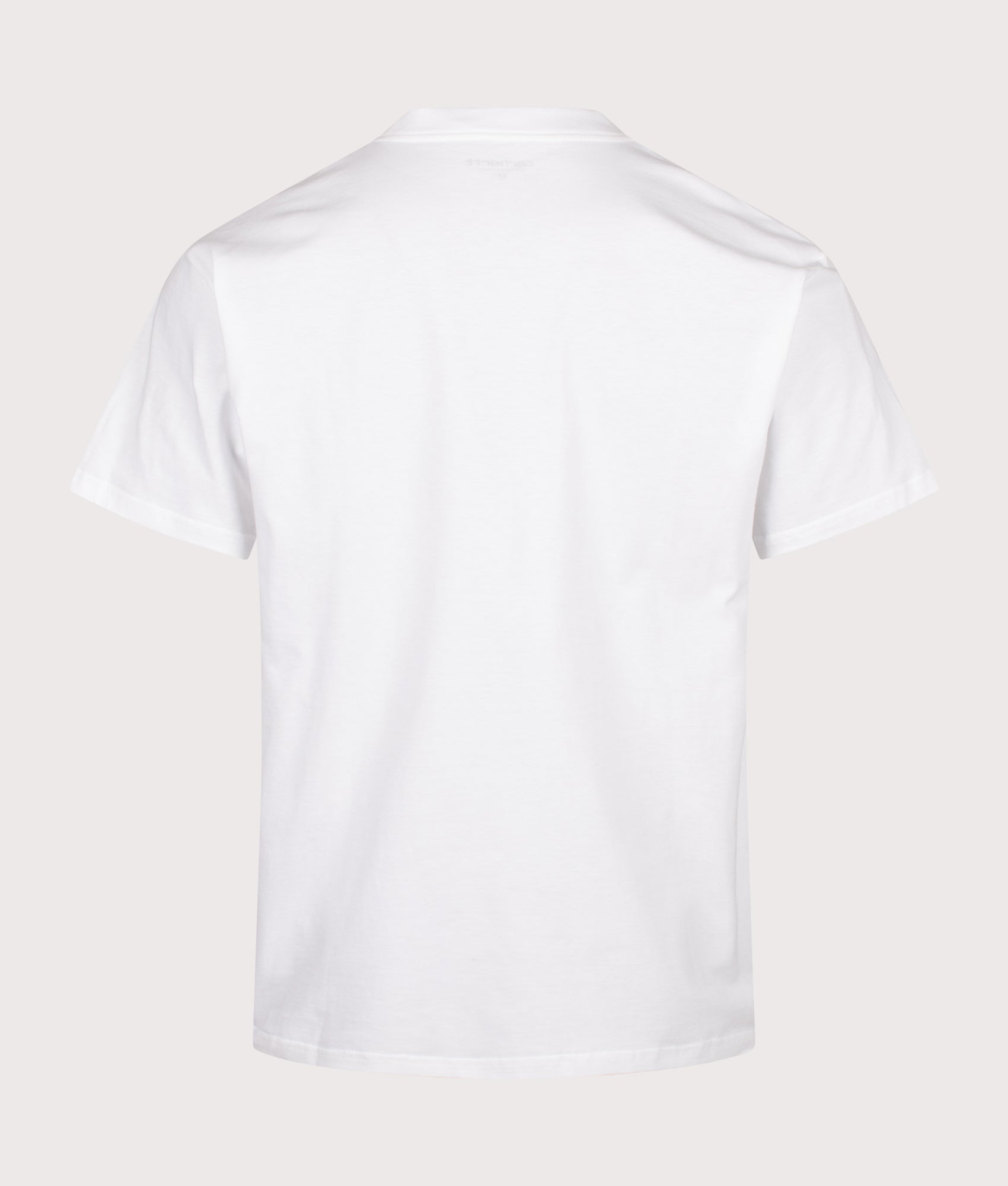 Carhartt WIP Loose Fit Entrance T-Shirt in White at EQVVS Menswear. Back shot.