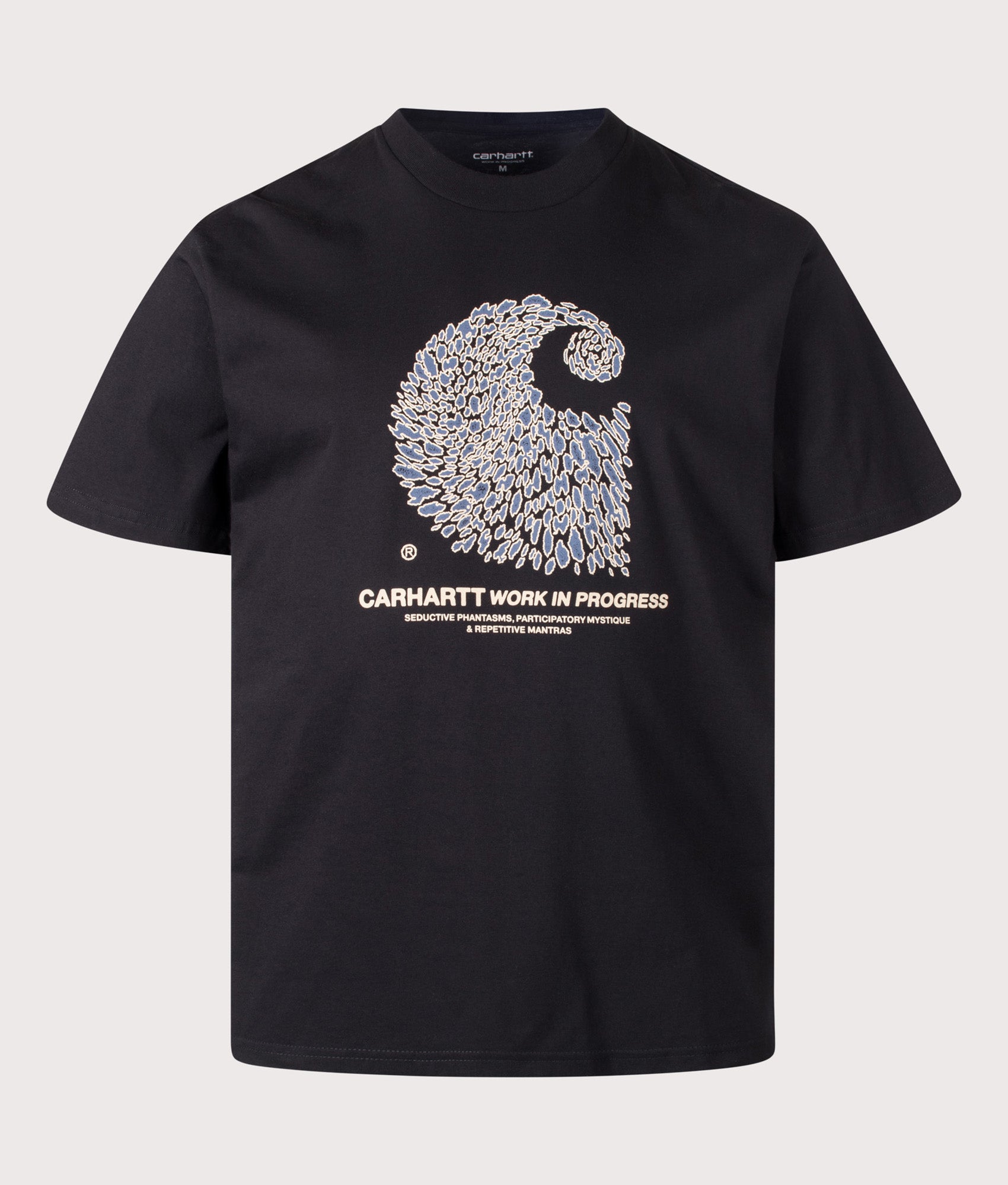 Carhartt WIP Loose Fit Entrance T-Shirt in Black at EQVVS Menswear. Front shot.