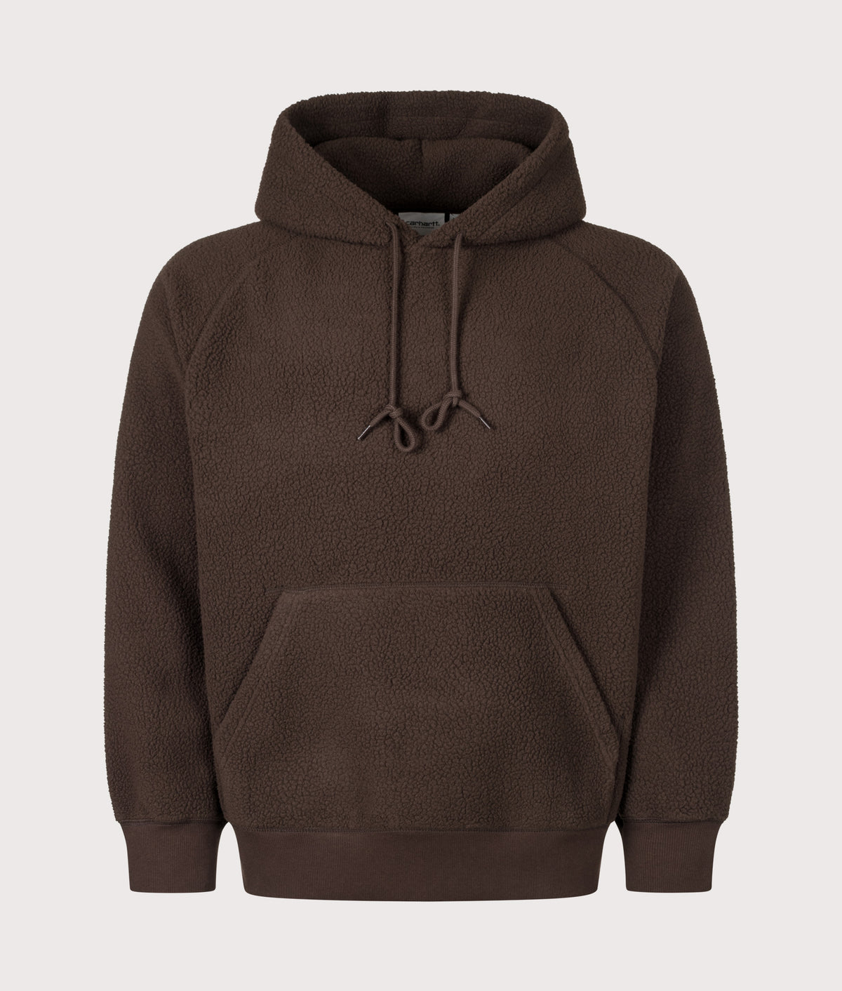 Carhartt WIP Balloon Fit Limn C Hoodie in Tobacco at EQVVS Menswear. Front shot.