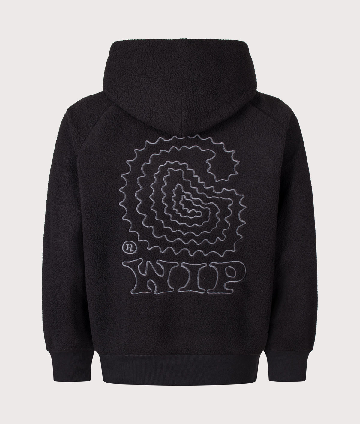 Carhartt WIP Balloon Fit Limn C Hoodie in Black at EQVVS Menswear. Back shot.