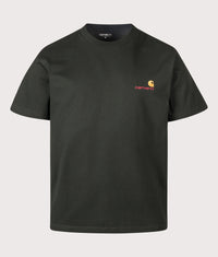 Loose Fit American Script T-Shirt: 3T6XX Raven 