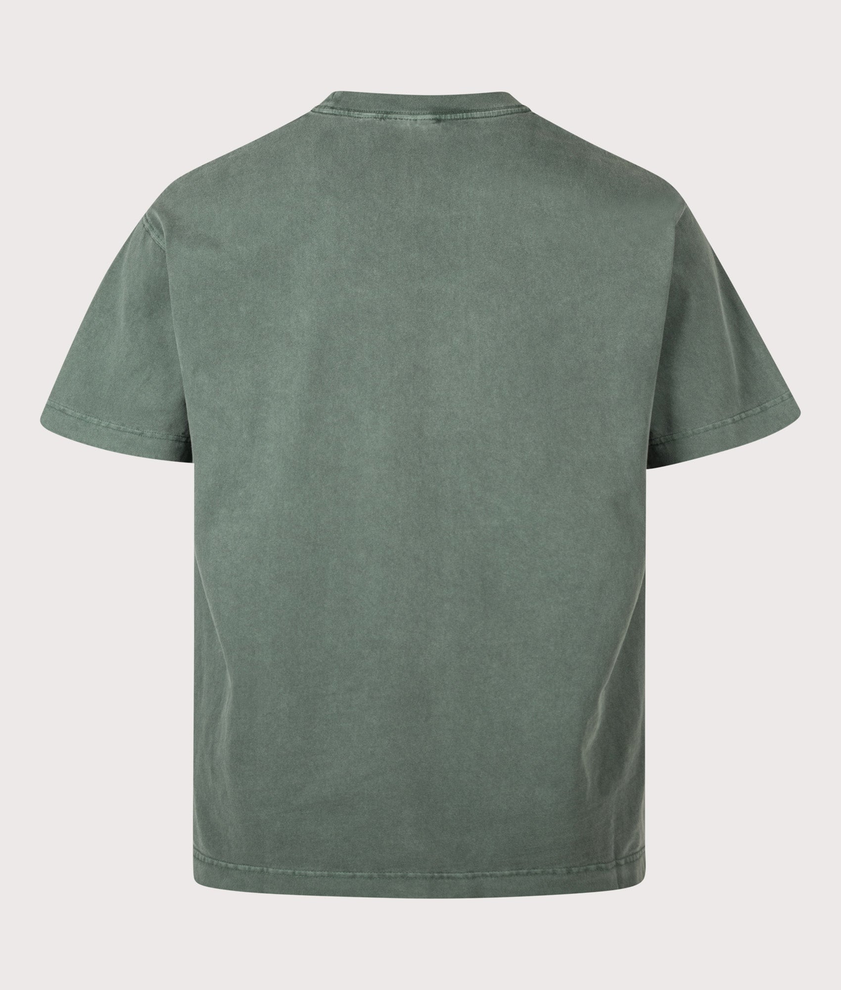 Carhartt WIP Loose Fit Vista T-Shirt in Dark Scarab at EQVVS Menswear. Back shot.