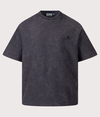 Boxy Loose Fit Lambert T-Shirt: 89FQ Black Moon Wash 