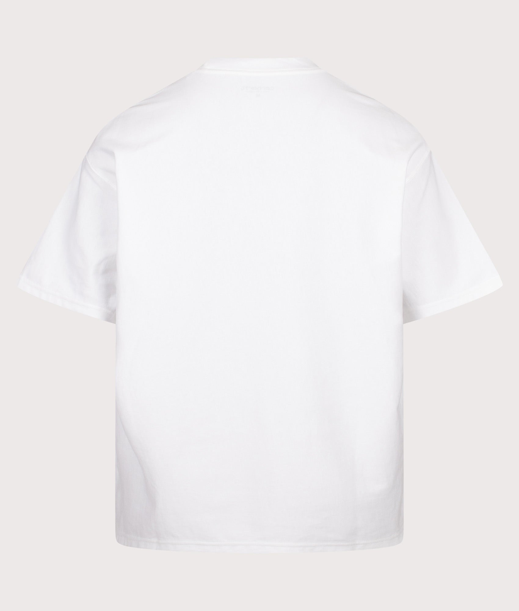 Carhartt WIP Oversized Fit OG Pocket T-Shirt in White at EQVVS Menswear. Back shot.