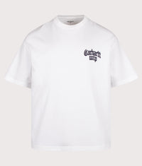 Oversized Fit Blackletter T-Shirt: 02XX White 