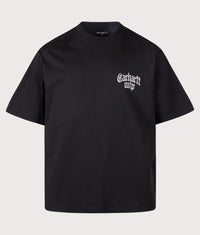 Oversized Fit Blackletter T-Shirt: 89XX Black 