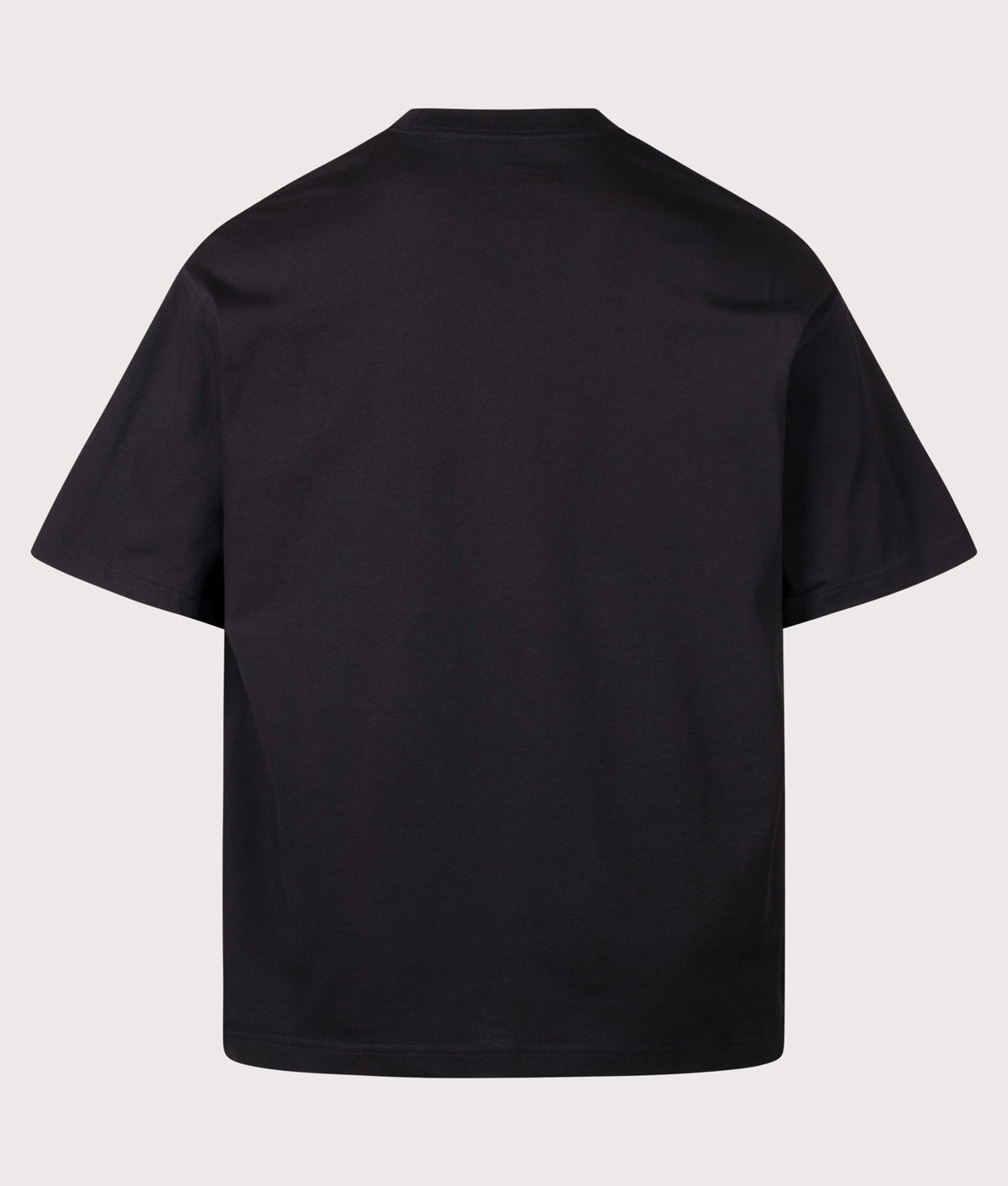 Carhartt WIP Oversized Fit Blackletter T-Shirt in Black at EQVVS Menswear. Back shot.