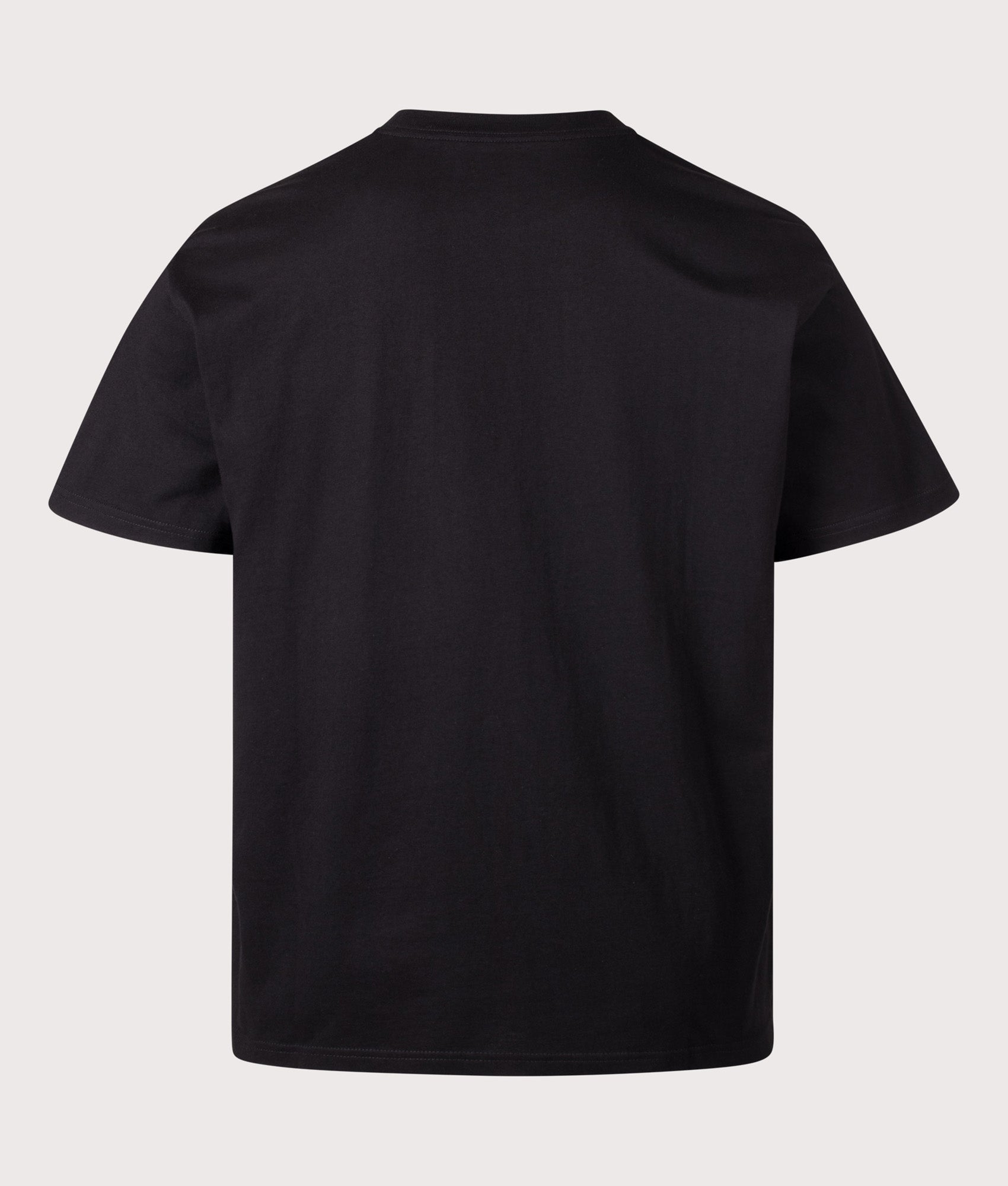 Carhartt WIP Loose Fit Boogie Night T-Shirt in Black at EQVVS Menswear. Back shot.