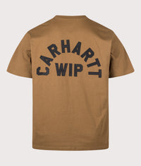 Loose Fit Arch Script T-shirt: 3YYXX WIP H Brown/Black 