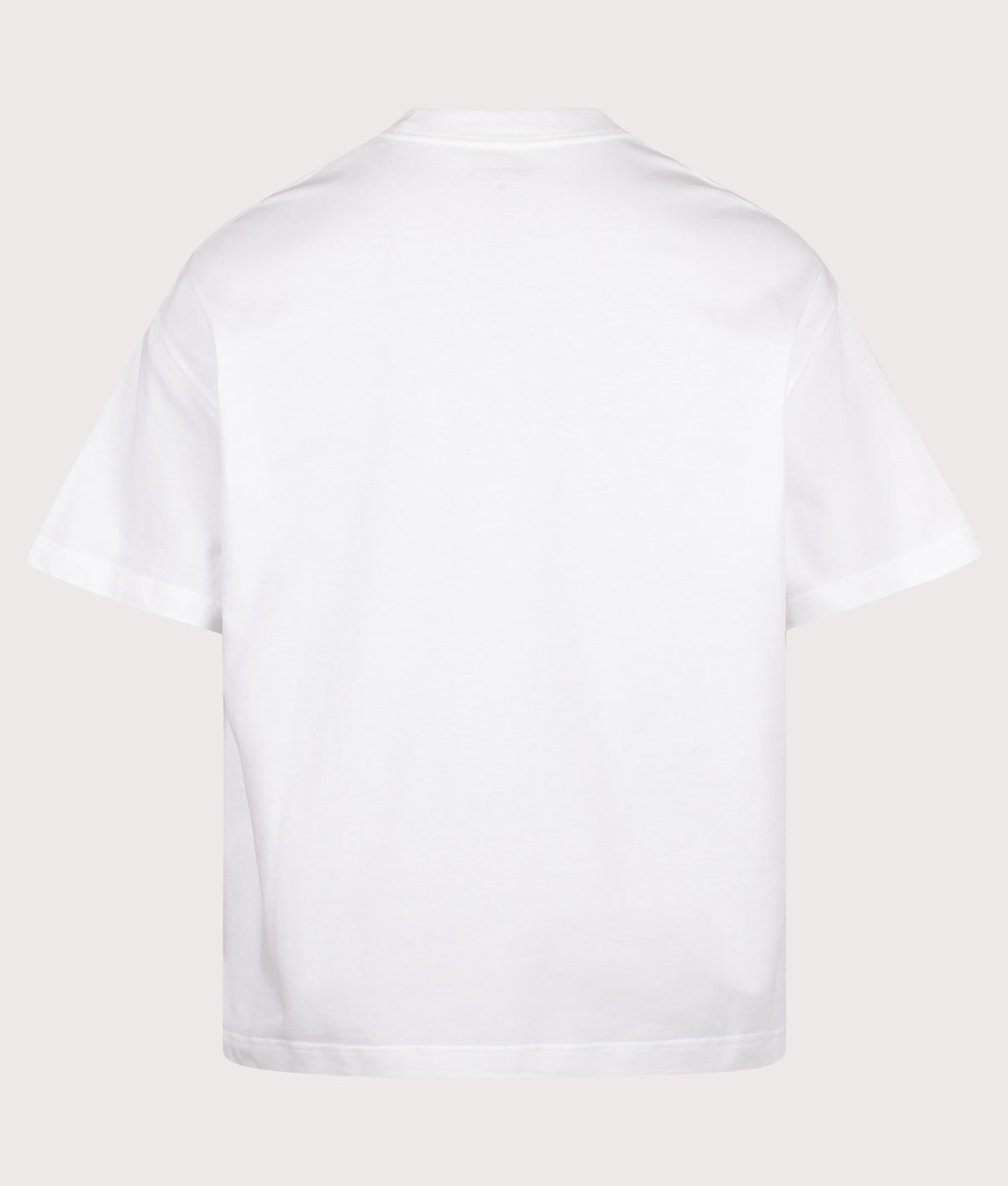 Carhartt WIP Boxy Loose Fit Pennon T-Shirt  in White at EQVVS Menswear. Back shot.