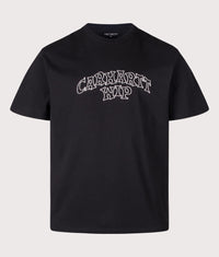 Loose Fit Limn Script T-Shirt: 89XX Black 