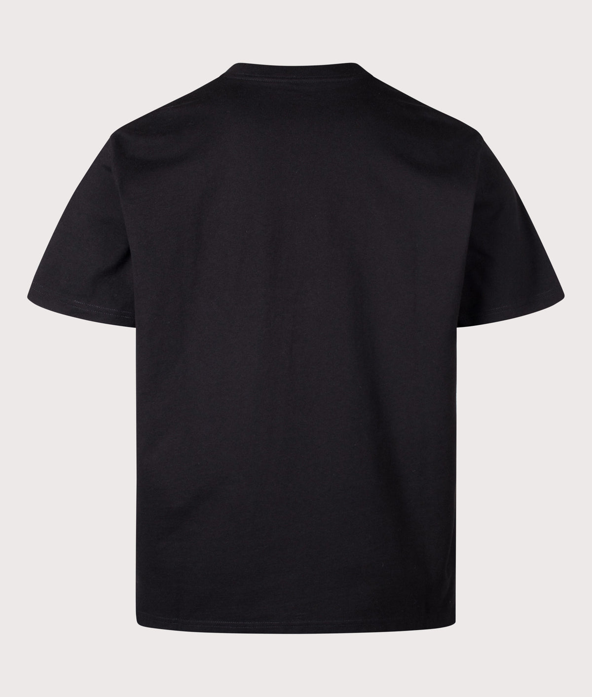 Carhartt WIP Loose Fit Limn Script T-Shirt  in Black at EQVVS Menswear. Back shot.