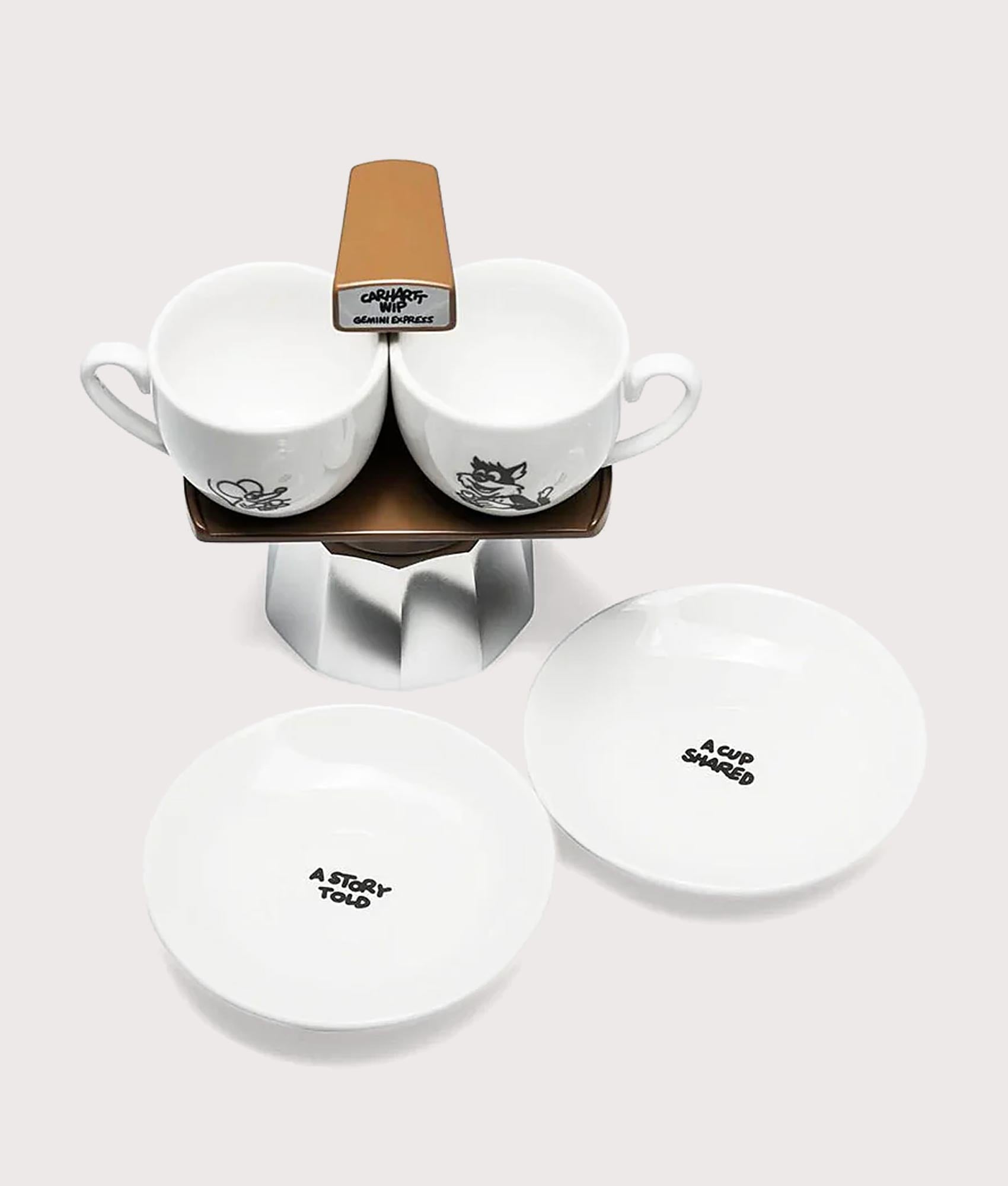 Carhartt WIP Gemini Express x Carhartt WIP Coffee Break Espresso Maker in Brown at EQVVS Menswear.