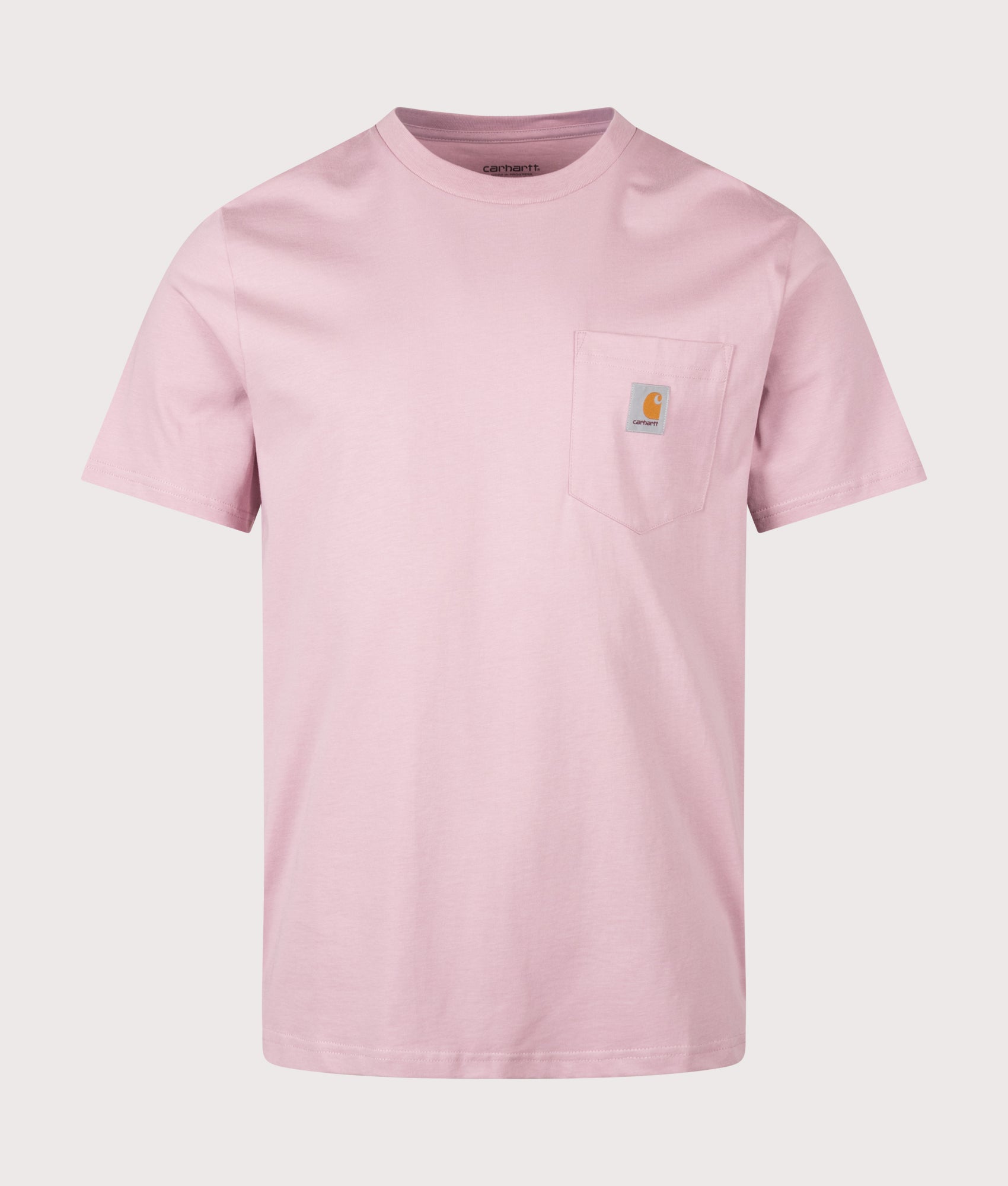Carhartt WIP Pocket T-Shirt in Hortensia at EQVVS Menswear. Front shot.