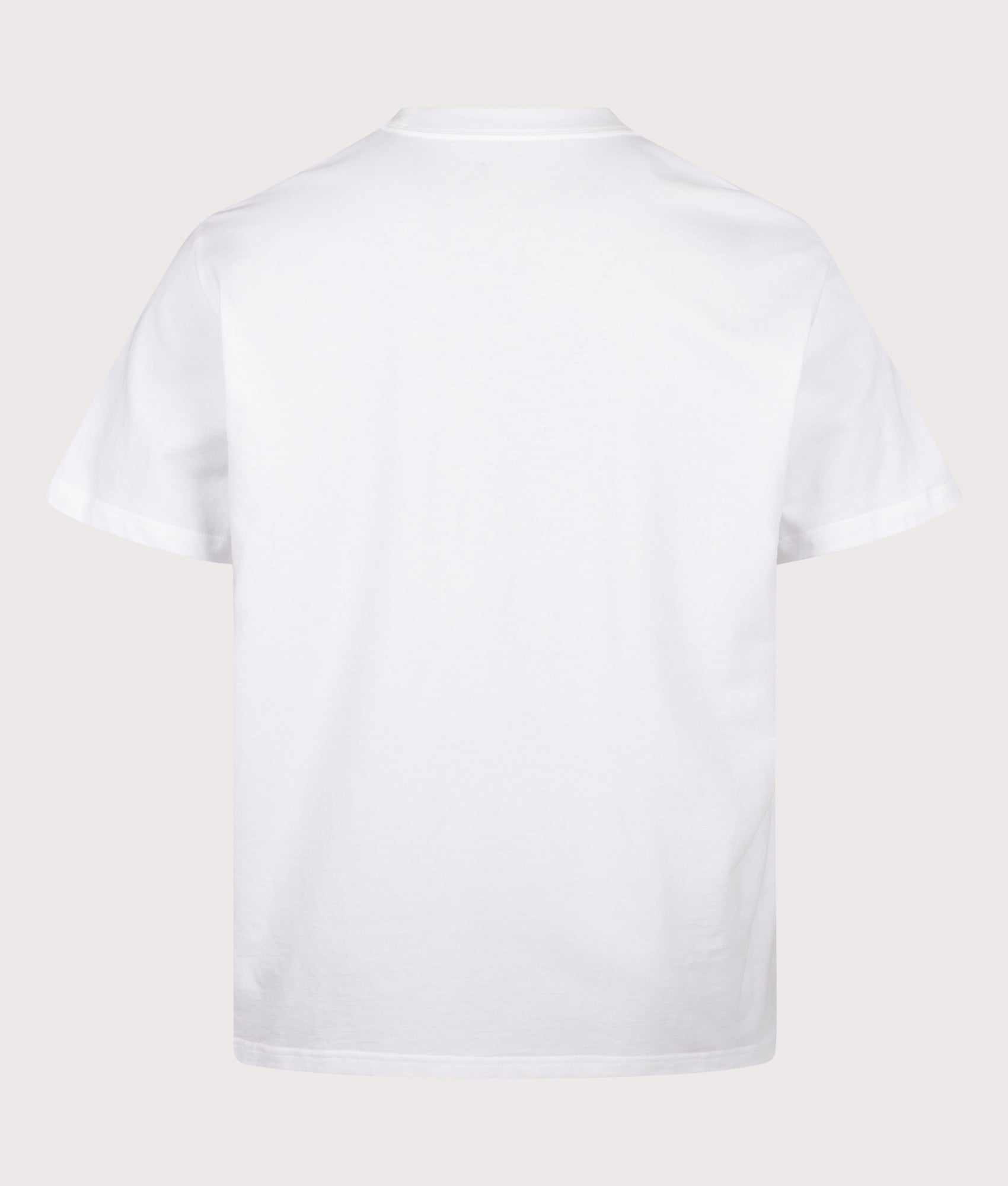 Carhartt WIP Loose Fit Gracious T-Shirt in White at EQVVS Menswear. Back shot.