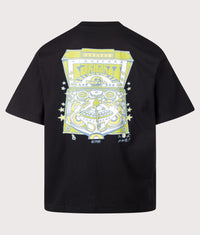Oversized Fit Pinball T-Shirt: 89XX Black 