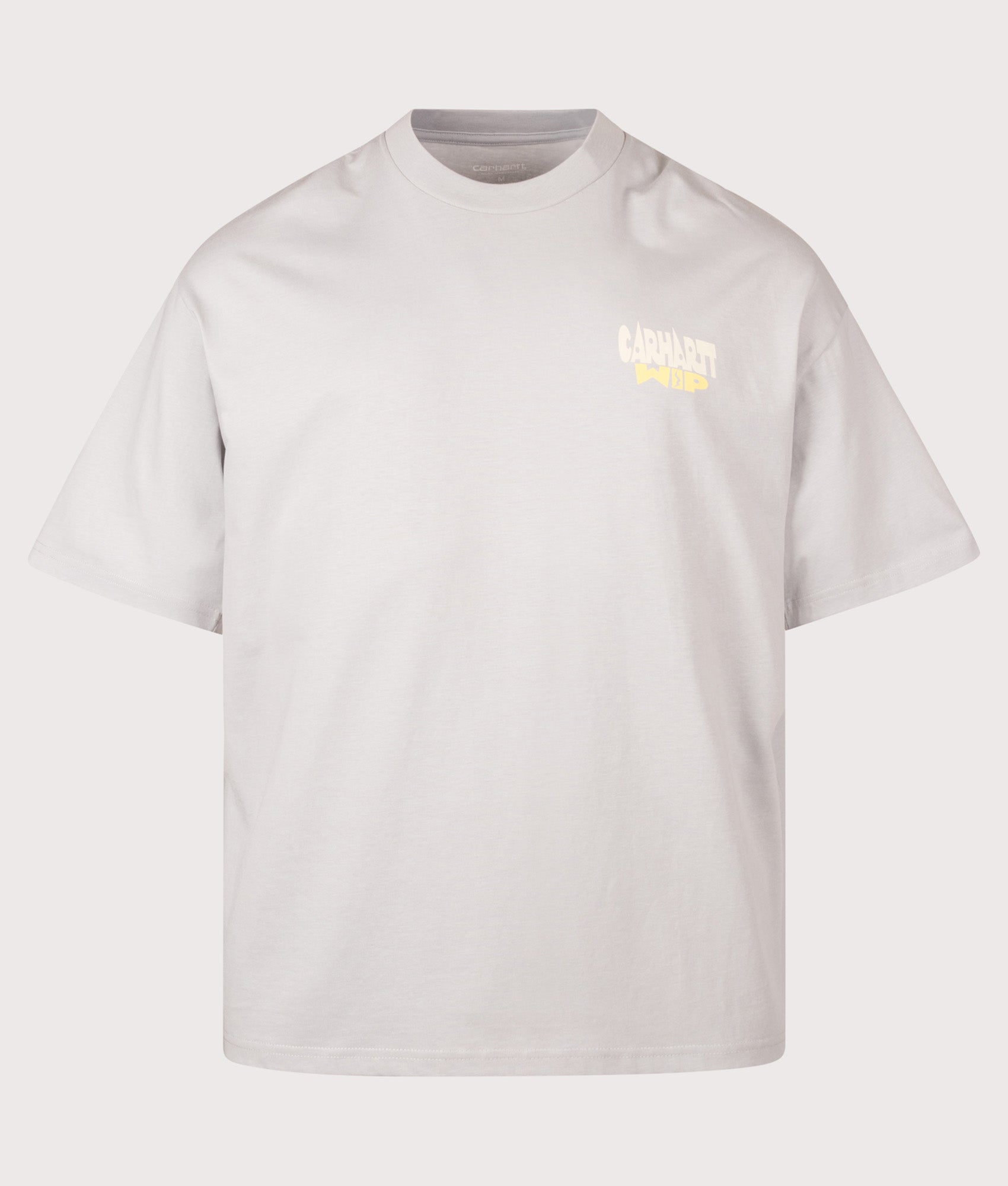 Carhartt WIP Oversized Fit Luggage Label T-Shirt in Pontiki at EQVVS Menswear. Front shot.