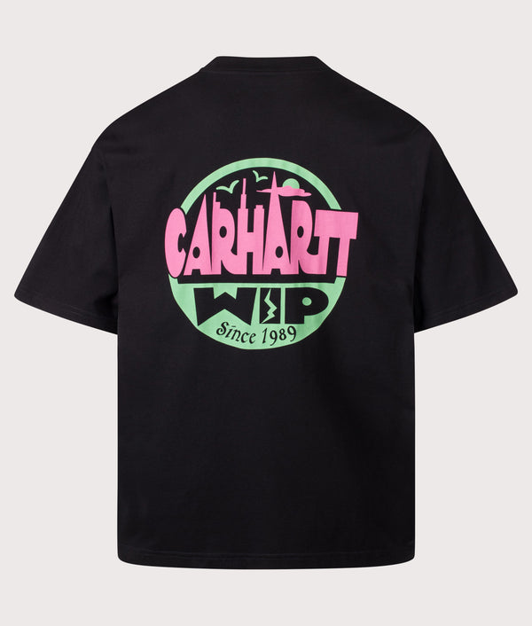 Oversized Fit Luggage Label T-Shirt in Black | Carhartt WIP | EQVVS