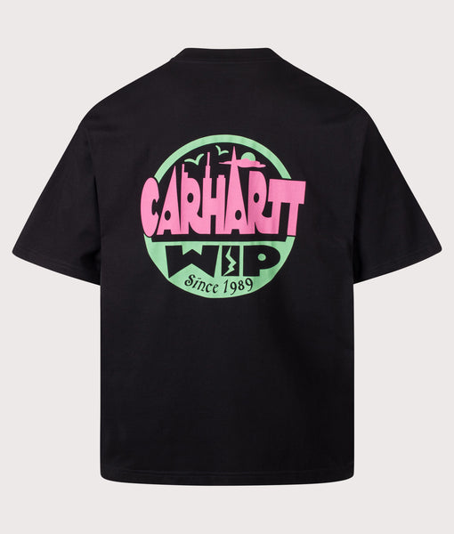 Oversized Fit Luggage Label T-Shirt in Black | Carhartt WIP | EQVVS