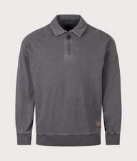 Balloon Fit Harper Quarter Zip Sweatshirt: 89GD Black 