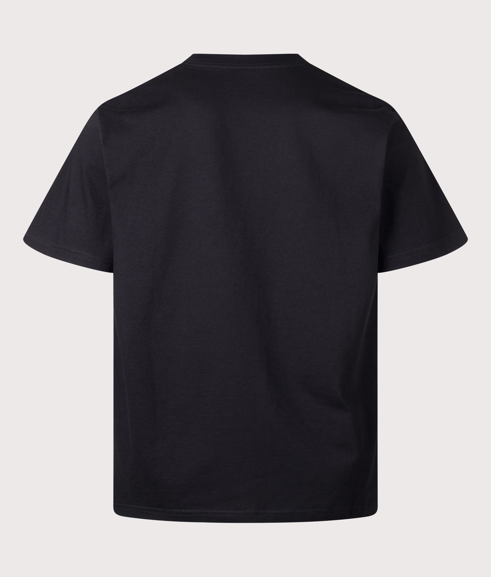 Carhartt WIP Loose Fit Deck T-Shirt in Black at EQVVS Menswear. Back shot.