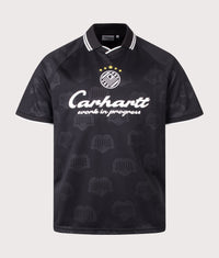 Loose Fit Terrace Football T-Shirt: 2UFXX Heart Train Jacquard/Black 