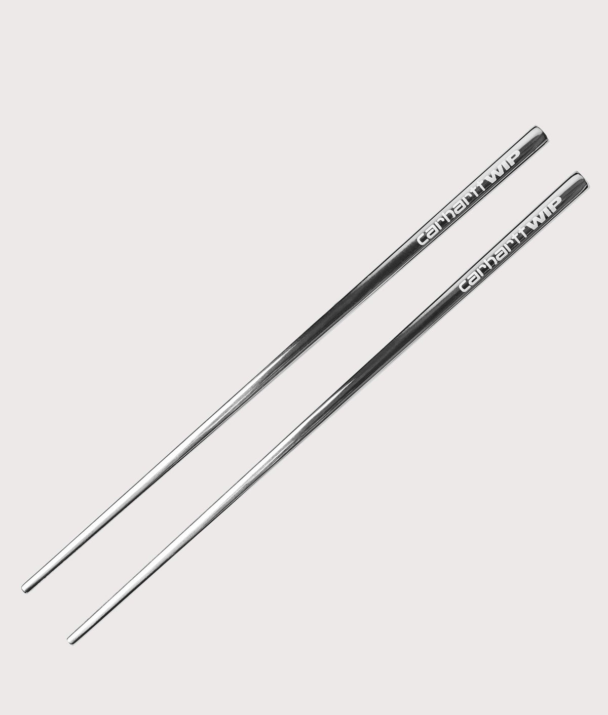 Carhartt WIP WIP Chopsticks in Silver at EQVVS Menswear. Front shot.