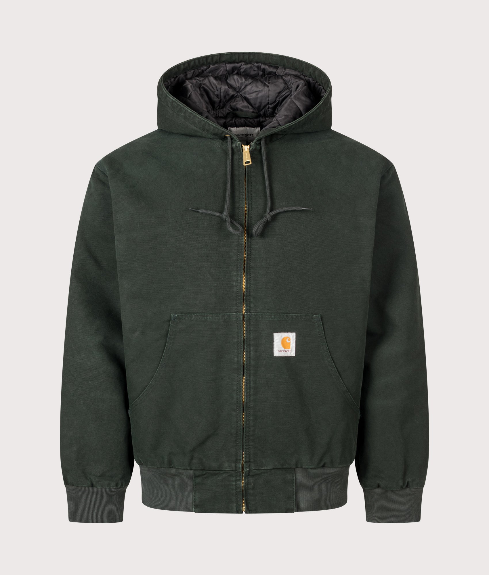 Carhartt WIP Loose Fit OG Active Jacket  in Raven at EQVVS Menswear. Front shot.