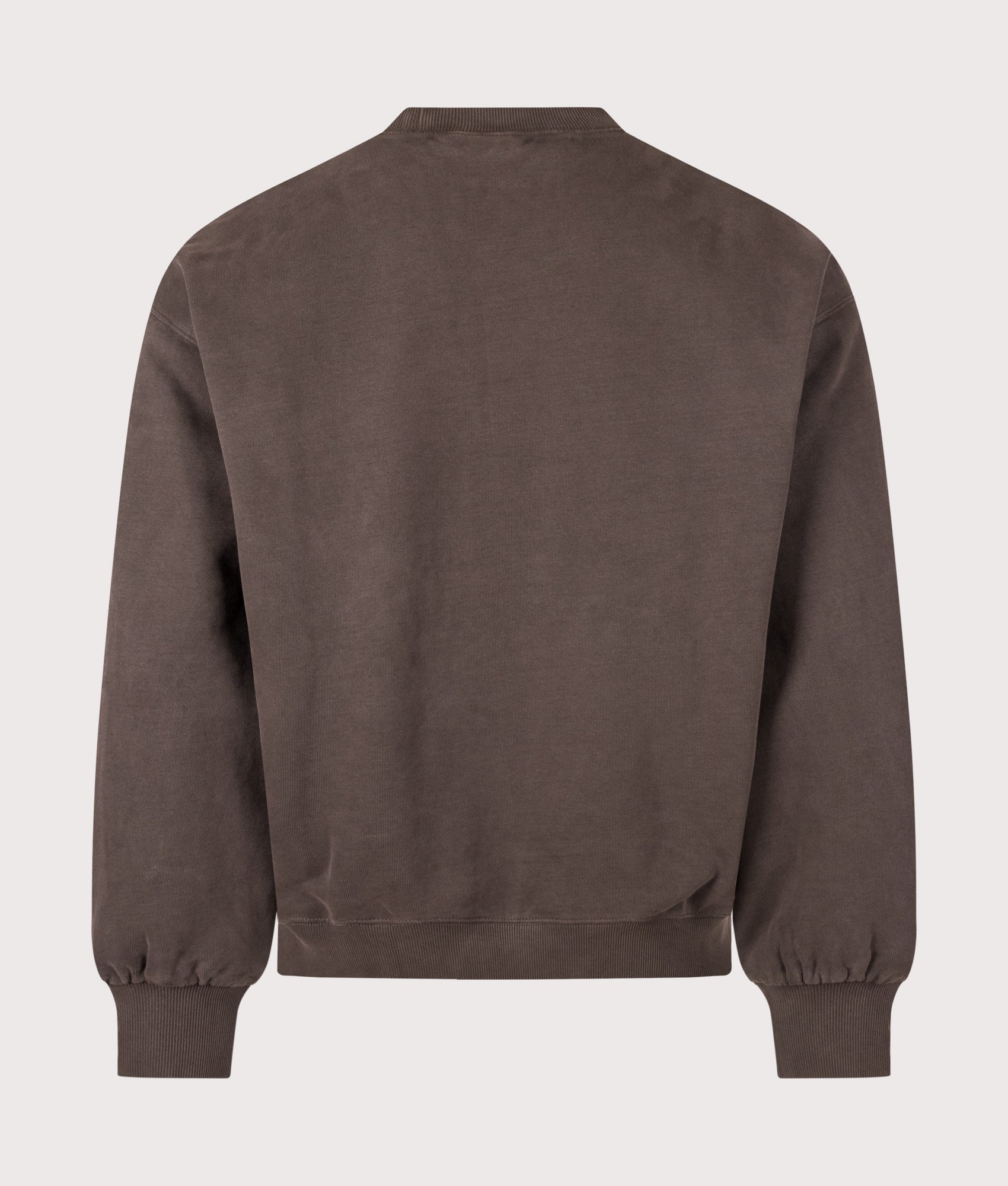 Carhartt WIP Balloon Fit Vista Sweatshirt in Tobacco at EQVVS Menswear. Back shot.