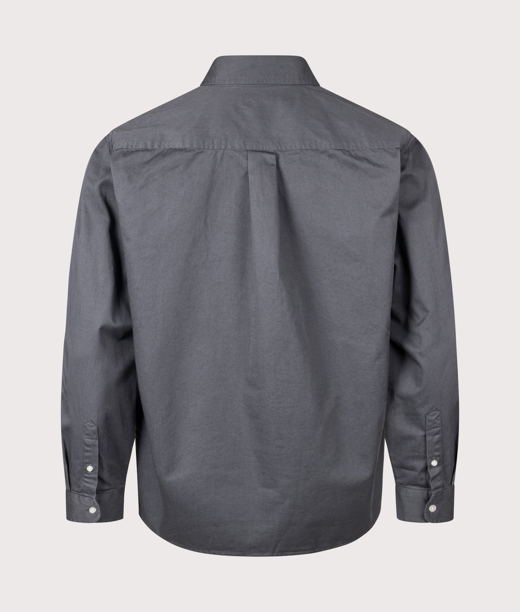 Carhartt WIP Loose Fit OG Madison Shirt in Styx at EQVVS Menswear. Back shot.