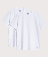 2 Pack Standard Crew Neck T-Shirt: 931XX White/White 