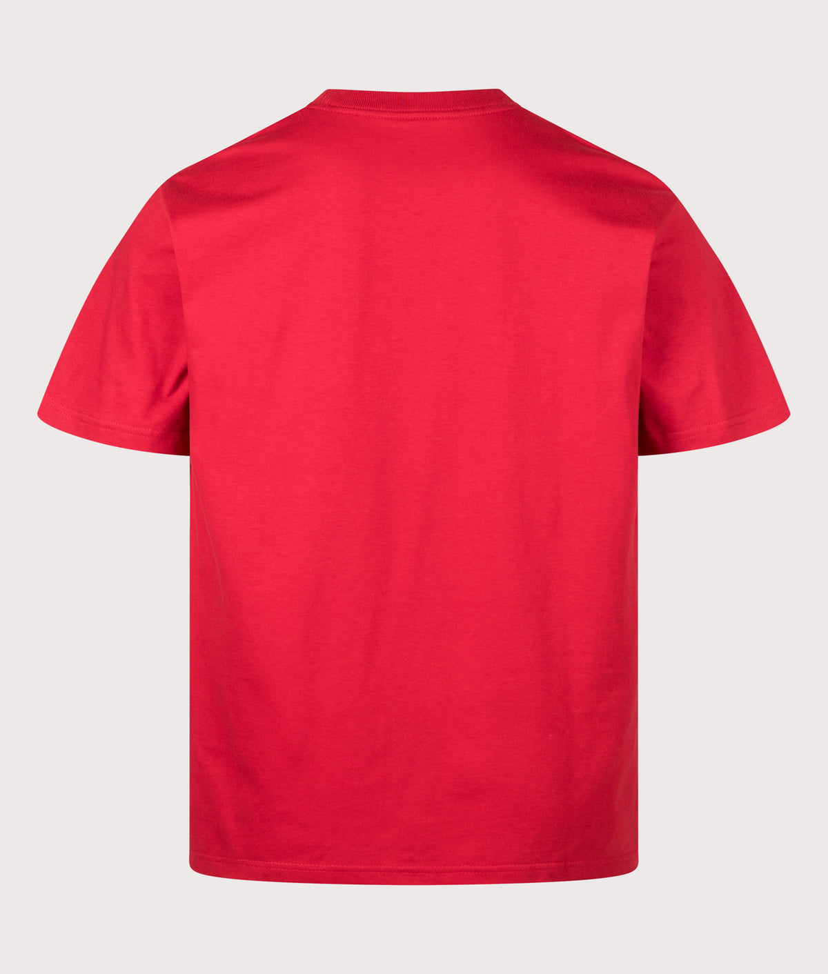 Carhartt WIP Loose Fit Chase T-Shirt in Chilli Pepper and Gold at EQVVS Menswear. Back shot.