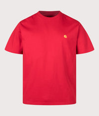Loose Fit Chase T-Shirt: 4K7XX Chilli Pepper/Gold 