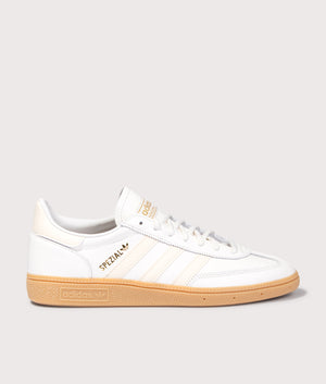 Handball Spezial Trainers in Core White/Wonder White/Gum3 | adidas Originals | Shot at EQVVS | Side shot 