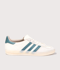 Gazelle Indoor Trainers: JR3837 Cream White/Preloved Teal/Wonder White 