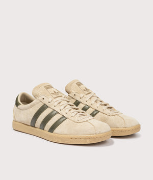 adidas gazelle silver green womens Tobacco Trainers in Cream White | adidas Originals main image 1