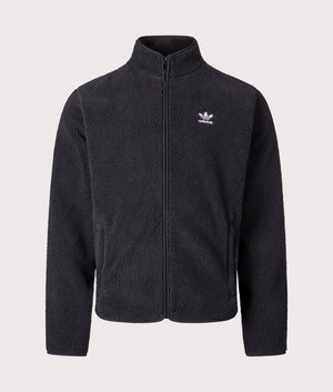 Trefoil Teddy Fleece in Black | adidas Marshall | Shot at EQVVS | Front shot