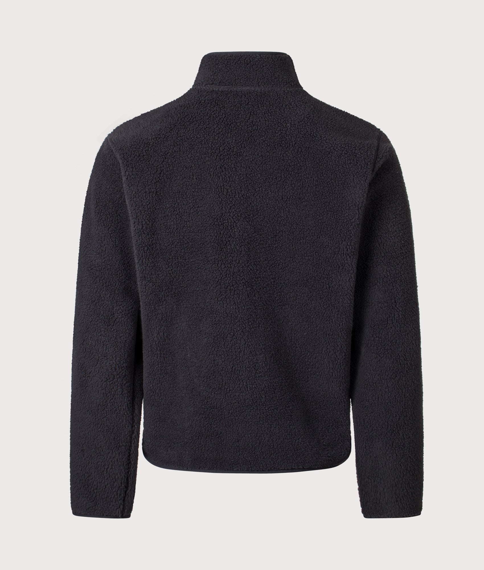 Trefoil Teddy Fleece in Black | adidas Marshall | Shot at EQVVS | Back shot