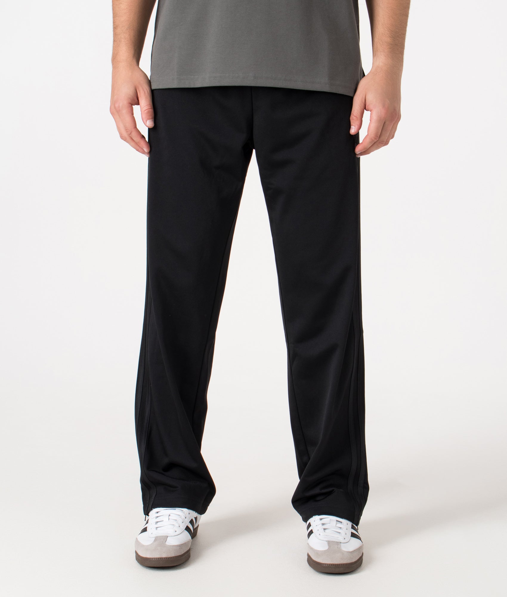 adidas Originals Fire Bird Track Pants at EQVVS Menswear. Front shot.